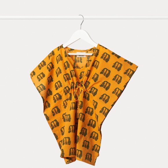 Girls Cotton Kaftan Dress | Hand Block Print | 18M–6Y | Organic 100% Cotton - Picture 4 of 4